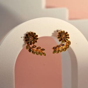18kt Gold Stud Mininal Earrings TP18/156