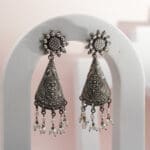 925 Silver Oxidised Earrings ERSS/127