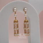 22Kt Gold Pearl Jhumka Earrings for Women ER22/12 | Bridal and Festive Wear