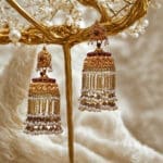 22kt Gold Pearl Jhumka JH22/154
