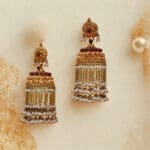 22kt Gold Pearl Jhumka JH22/154