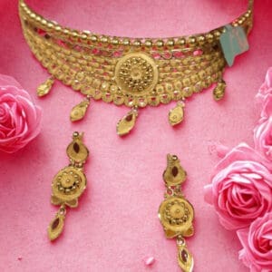 22Kt Gold Itelian Necklace with Matching Earrings CK22/37 22Kt Gold Itelian Necklace with Matching Earrings CK22/37