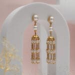 22Kt Gold Pearl Jhumka Earrings for Women ER22/12 | Bridal and Festive Wear