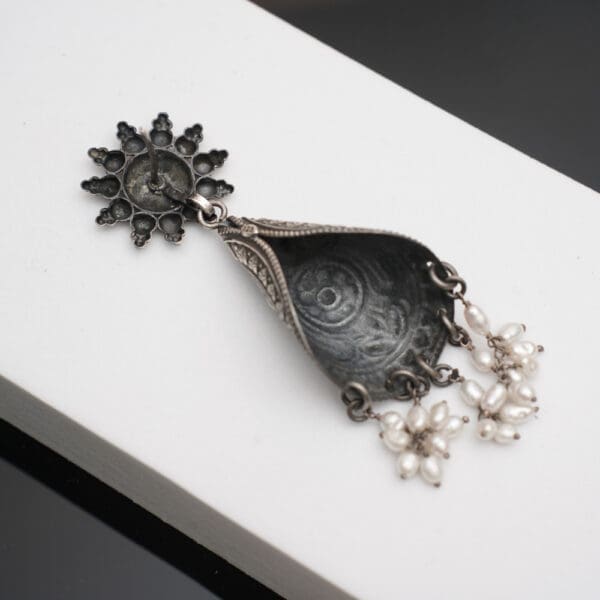 925 Silver Oxidised Earrings ERSS/127