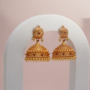 22Kt Gold Itelian Jhumka for Wedding ER22/1395