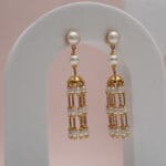 22Kt Gold Pearl Jhumka Earrings for Women ER22/12 | Bridal and Festive Wear