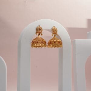 22Kt Gold Itelian Jhumka for Wedding ER22/1395