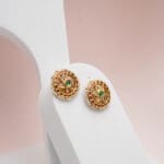 22Kt Gold Pearl Kundan Tops/ Earrings TP22/61
