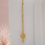 22Kt Yellow Gold Heart Maang Teeka TK22/26