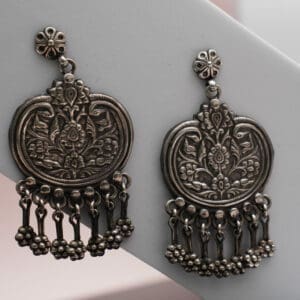925 Silver Oxidised Earrings JLSS/1