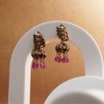 Regal Radiance: 18kt Gold Kundan Polki Earrings PKE18/37 Regal Radiance: 18kt Gold Kundan Polki Earrings PKE18/37